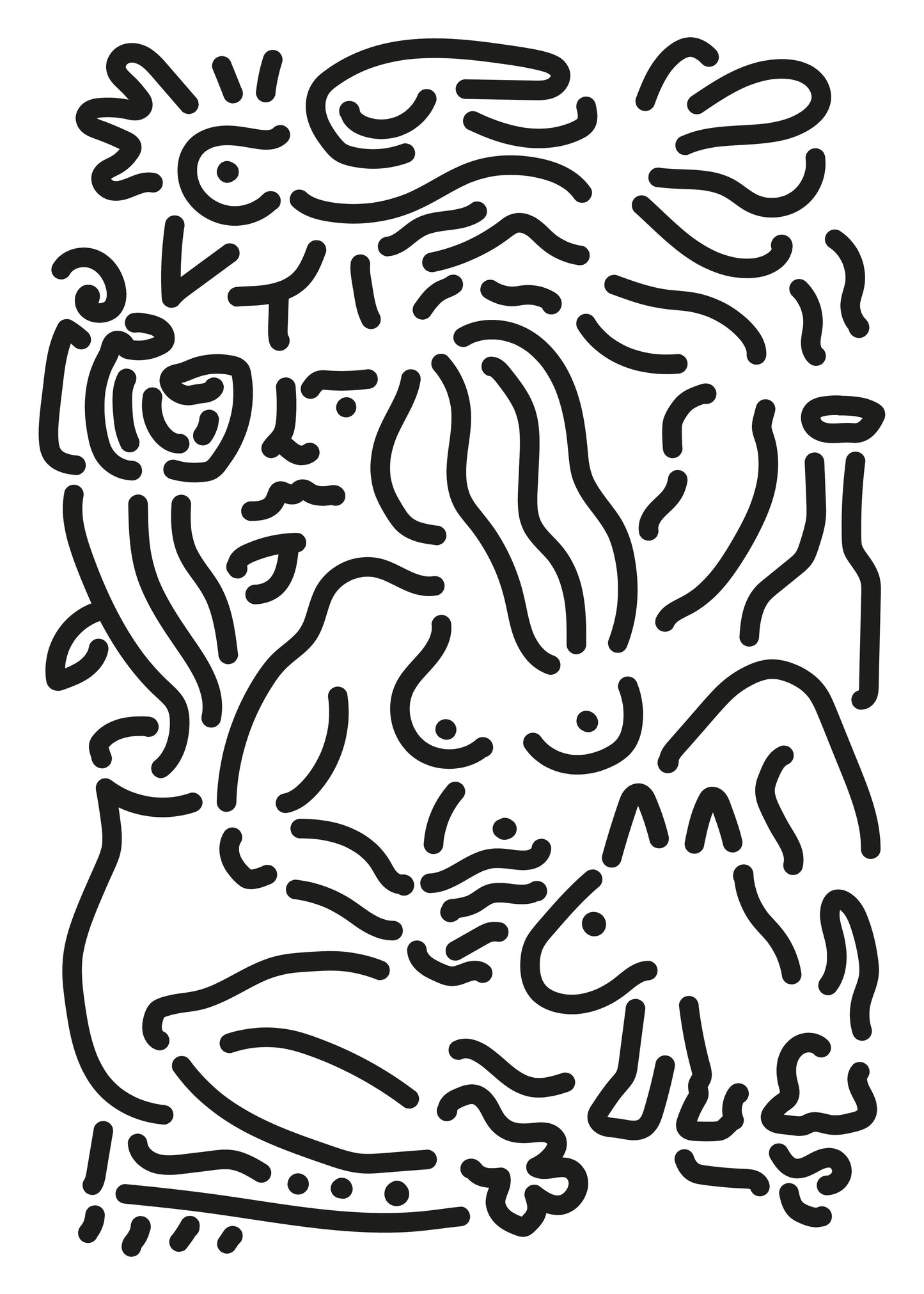 FAMILLE Intervened print 70x50 cm