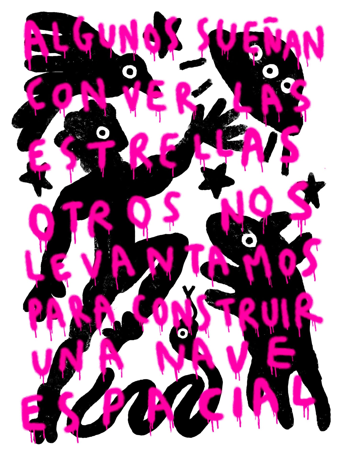 Intervened print 'Spaceship' 70x50 cm (pre-order)
